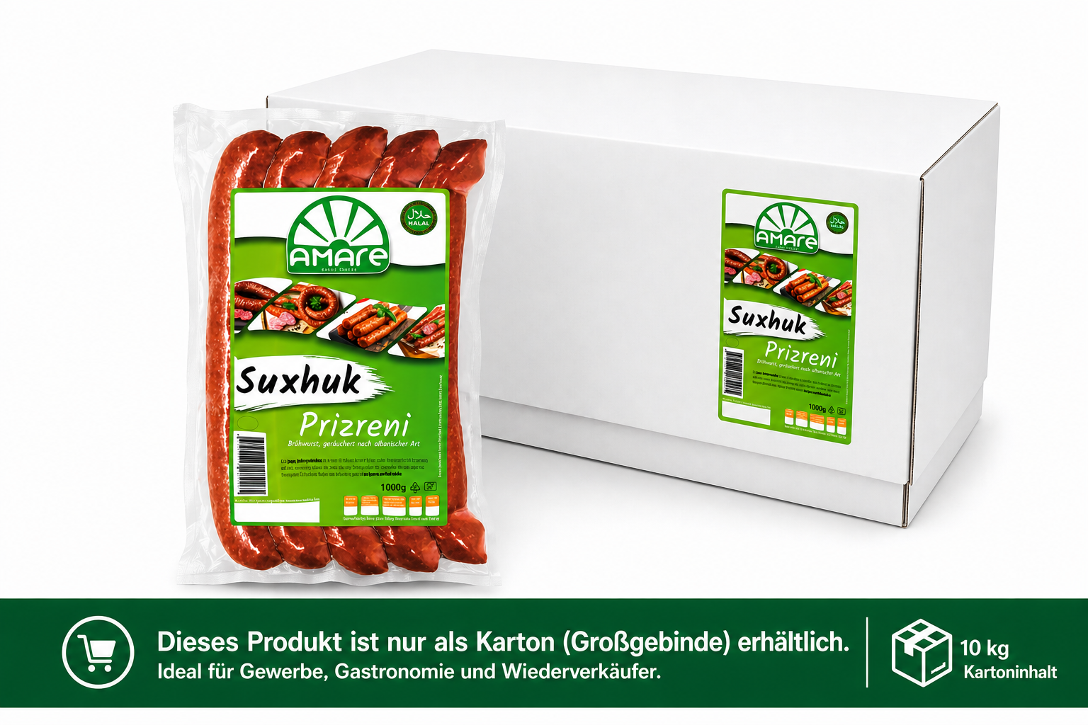 Suxhuk Prizreni Stangen 10x1kg Karton