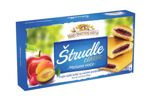 Štrudlice Mešano Voće Gebäck mit Waldfrüchtefüllung