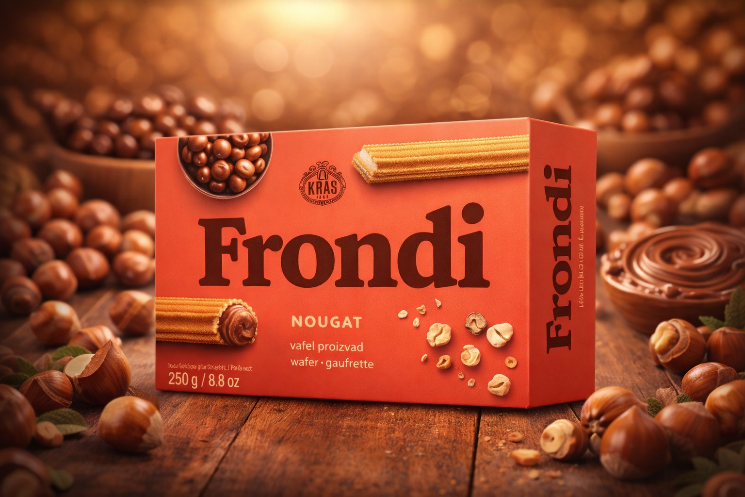 Frondi Nougat Waffel